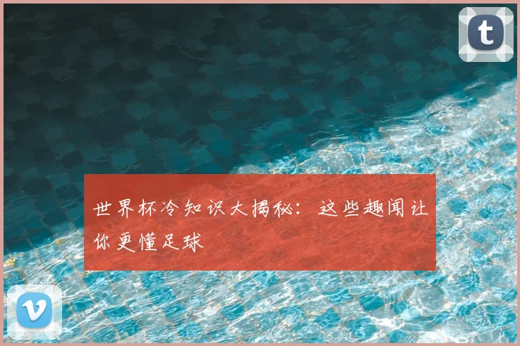 世界杯冷知识大揭秘:这些趣闻让你更懂足球